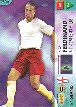 Rio Ferdinand England Panini World Cup 2006 #26